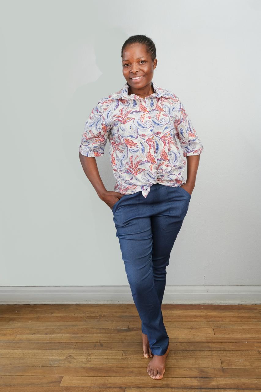 Cotton Paisley Red/Royal Tailored shirt