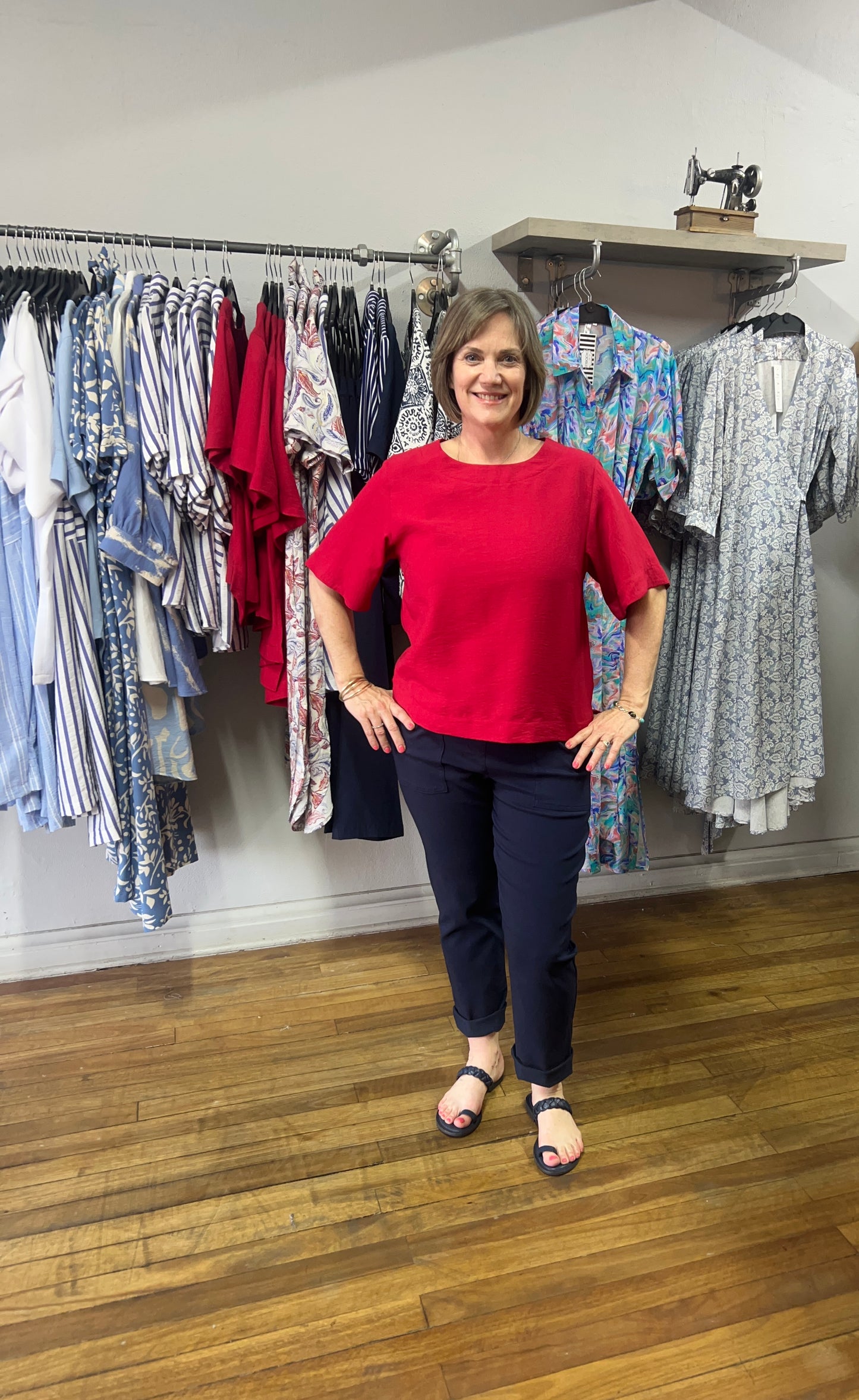 Navy stretch woven Cargo Joggers