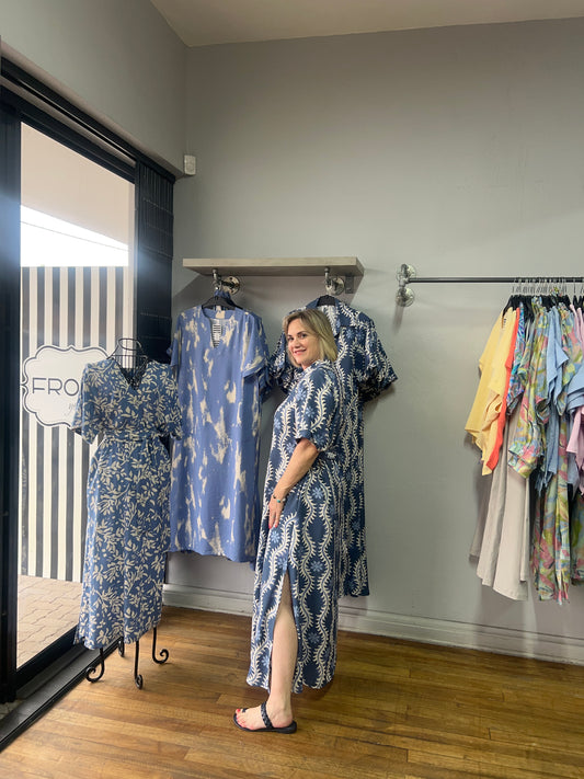 Blue Star Maxi Dress