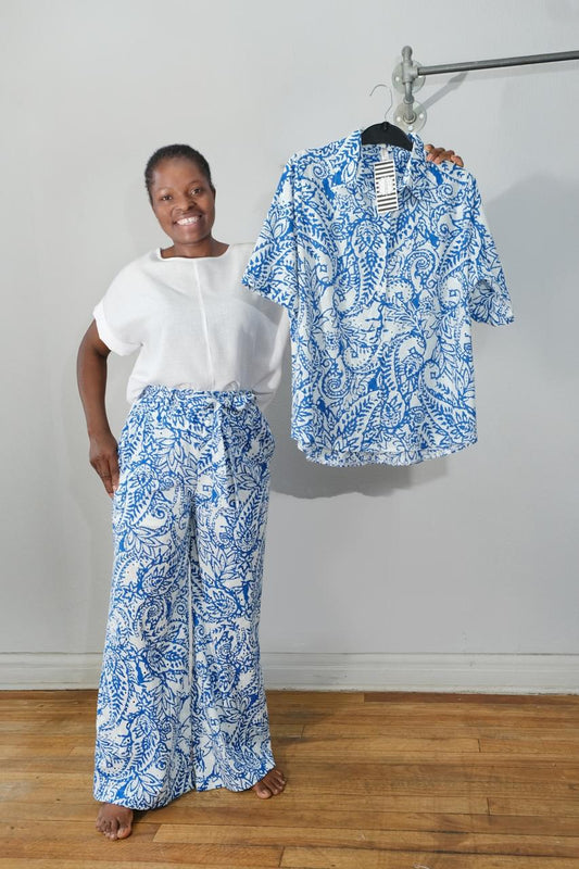 Tailored Anglaise cotton shirt