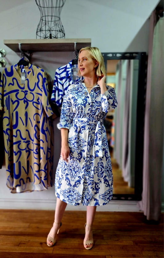 Blue Horizon Shirt dress